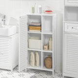 Bathroom Storage Cabinet 3 Shelves 1 Door - 45-Degree Angle