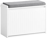 Modern Multifunctional Shoe Storage Bench with Cushion Seat