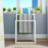 3 Tier Metal Freestanding Towel Rack Rail Holder Drying Stand - Side View