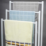 3 Tier Metal Freestanding Towel Rack Rail Holder Drying Stand - Rear View