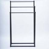 3 Tier Metal Towel Rack Freestanding Bathroom Organizer Rail - Low Angle