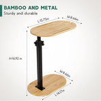 Sofa Side End Table 8.66W 14.17L Laptop Bed Desk