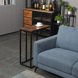 C-Shaped Sofa Side End Table Metal Frame Laptop Tray - All Family - 45-Degree Angle