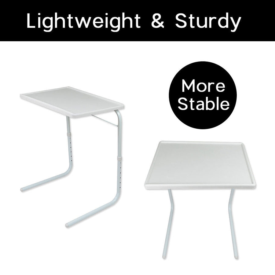 Adjustable Foldable Laptop Table Tray Steel MDF