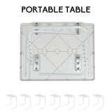 Adjustable Foldable Laptop Table Tray Steel MDF