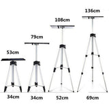 Adjustable Aluminium Laptop Projector Tripod Stand 52-140cm - Side View