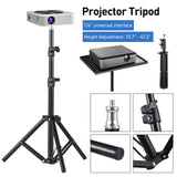 Portable Adjustable Laptop Projector Stand Tripod with Tray - Front View
