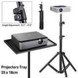 Portable Adjustable Laptop Projector Stand Tripod with Tray - Low Angle