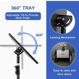 Adjustable Tripod Stand for Projector & Laptop 22-55 Portable - Side View