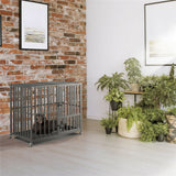 38 Heavy Duty Dog Cage Large XL XXL Pet Kennel on Wheels - Front View