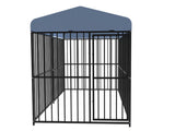 Pawhub Heavy Duty Dog Cage Black Metal Kennel Indoor Outdoor 3M - Side View
