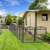 HeavyDuty Metal Dog Playpen w/ Waterproof Border - Top-Down View