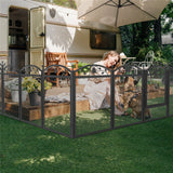 HeavyDuty Metal Dog Playpen w/ Waterproof Border - 45-Degree Angle