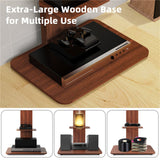 Heavy Duty TV Floor Stand Adjustable Mount 65 Black Brown - Extra Image