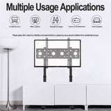 TV Stand Base Mount Bracket Swivel for 32-65 LED LCD Screen - Top-Down View