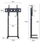 TV Stand Base Mount Bracket Swivel for 32-65 LED LCD Screen - 45-Degree Angle