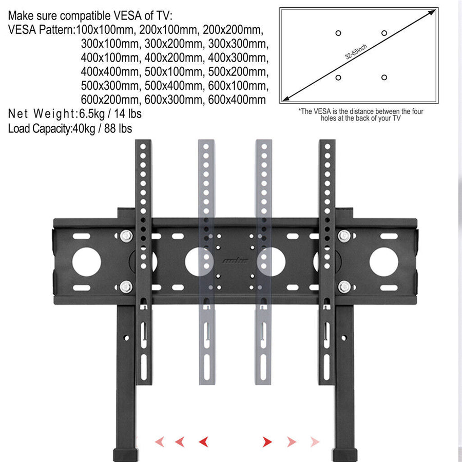 TV Stand Base Mount Bracket Swivel for 32-65 LED LCD Screen