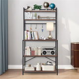 5-Tier Baker's Rack Microwave Stand Storage Shelf 84.5cm - 45-Degree Angle