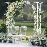 Stereoscopic Metal Garden Arch Arbor Wedding Pergola Trellis - Front View