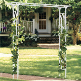 Stereoscopic Metal Garden Arch Arbor Wedding Pergola Trellis - 45-Degree Angle