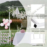 Stereoscopic Metal Garden Arch Arbor Wedding Pergola Trellis - Low Angle