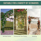 Stereoscopic Metal Garden Arch Arbor Wedding Pergola Trellis - Extra Image