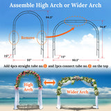 Metal Garden Arch Trellis Iron Plant Support Outdoor Climbing - Front View