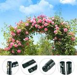 Metal Garden Arch Trellis Iron Plant Support Outdoor Climbing - Side View
