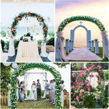 Metal Garden Arch Trellis Iron Plant Support Outdoor Climbing - Top-Down View