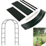Metal Garden Arch Trellis Iron Plant Support Outdoor Climbing - Low Angle