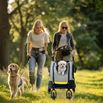 Dog Stroller Car Mounted Outdoor Pet Cart
