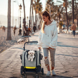 Dog Stroller Car Mounted Outdoor Pet Cart - Rear View