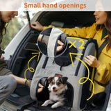Dog Stroller Car Mounted Outdoor Pet Cart - Close-Up Angle