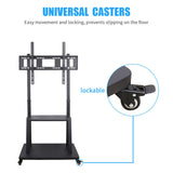 Rolling TV Stand 32-100 w/ Adjustable Mount & 2-Tier Shelf - Extra Image