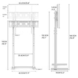Adjustable TV Stand Base for 32-65 Screen Floor Mount - Front View