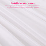 3x6m White Stage Curtain Backdrop
