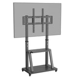 32-100 Heavy Duty TV Wall Mount with Shelf & Wheels - Close-Up Angle