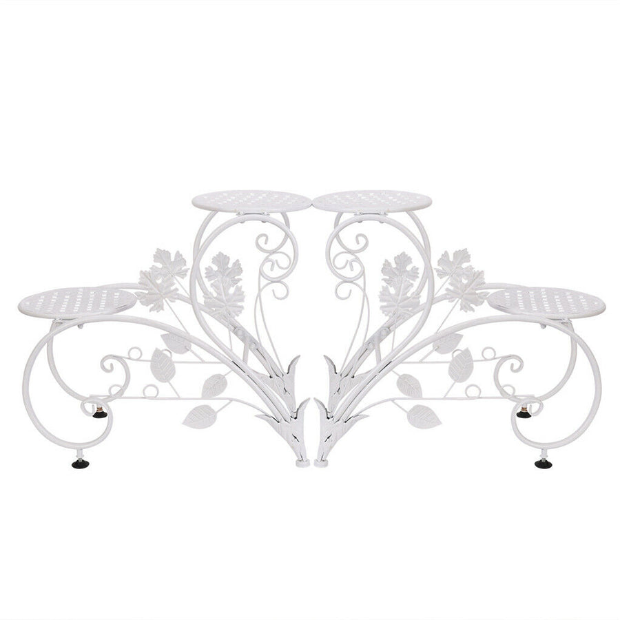 Set of 2 Plant Stand Wedding Garden Flower Shelf Rack