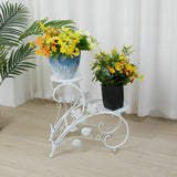 Set of 2 Plant Stand Wedding Garden Flower Shelf Rack - 45-Degree Angle