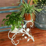 Set of 2 Plant Stand Wedding Garden Flower Shelf Rack - Extra Image