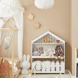 Kids Bookcase Shelf Storage Mobile Toy Chest - Front View