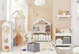 Kids Bookcase Shelf Storage Mobile Toy Chest - 45-Degree Angle