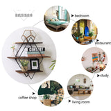 3-Tier Rustic Floating Wall Shelves Wood Display Books - Low Angle