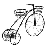 3-Tier Iron Bicycle Plant Stand Rack Tricycle Planter