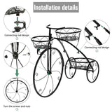 3-Tier Iron Bicycle Plant Stand Rack Tricycle Planter - Extra Image