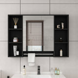 Bathroom Mirrored Cabinet Wall Storage Organizer - Rear View