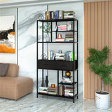 Rustic Accent Bookshelf 90CM Wide Plant Display Rack - 45-Degree Angle
