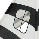 Kids Teepee Tent Linen Wood Black White Stripe Playhouse Indoor Garden - Extra Image