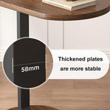 Modern Coffee Side End Table Desk Bedside Sofa Tea Tables Wooden Metal - Rear View