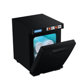 5L Mini UV Sterilizer Cabinet Electric Towel Warmer Black - Front View